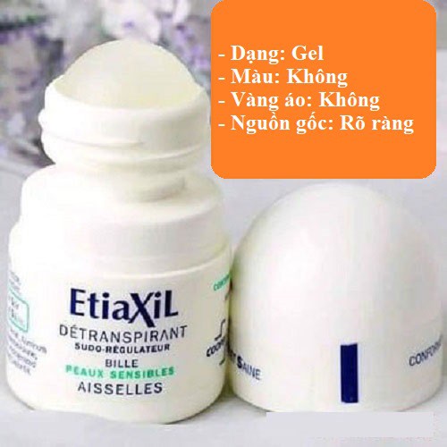 [CÓ TEM - NHẬP KHẨU PHÁP ] Chính hãng lăn khử mùi Etiaxil pháp -  lăn nách Etiaxil khử mùi hôi nam nữ đủ màu 15ml