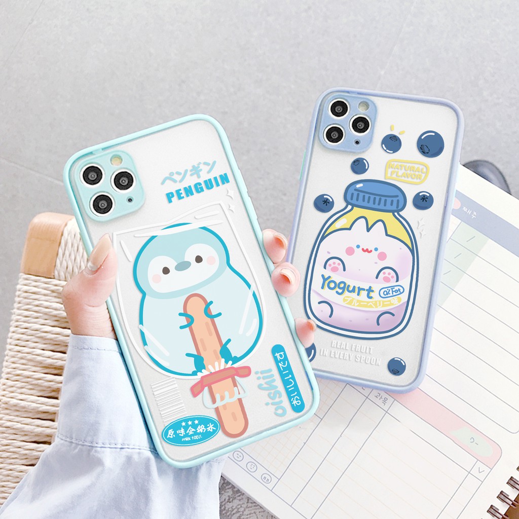 Ốp lưng iphone Oishii nhám viền nổi 6/6plus/6s/6splus/7/7plus/8/8plus/x/xr/xs/11/12/13/pro/max/plus/promax/mini | BigBuy360 - bigbuy360.vn