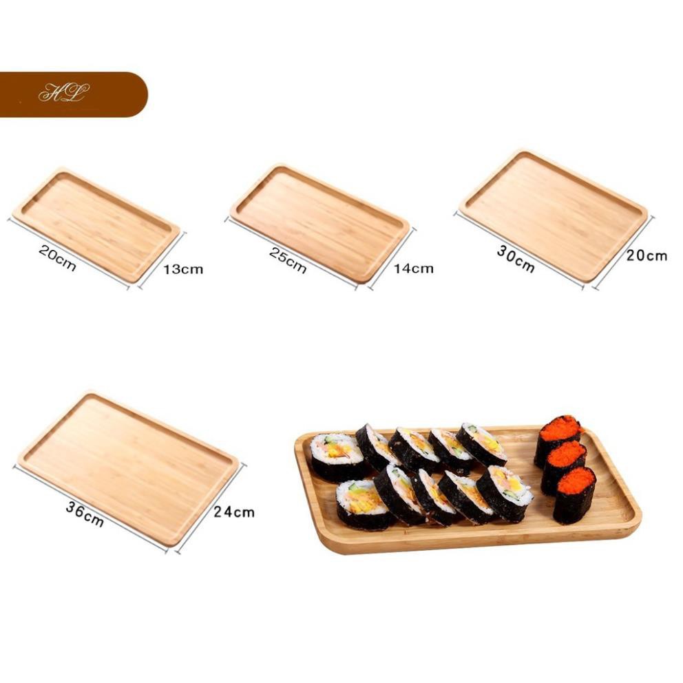 KHAY CHỮ NHẬT GỖ TRE CAO CẤP