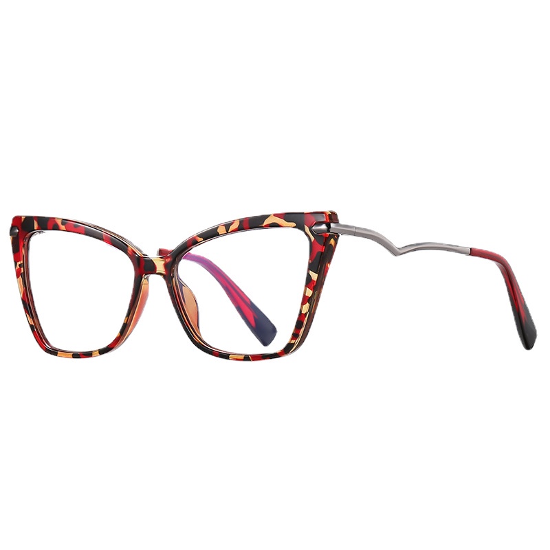 (JIUERBA) Kính Mát Mắt Mèo Chống Ánh Sáng Xanh Thời Trang Phương Tây