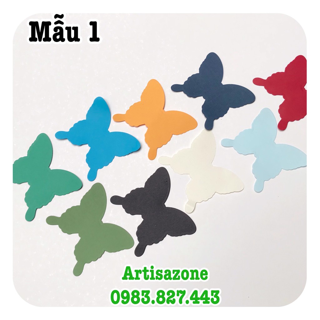 Bướm giấy size nhỡ - Trang trí scrapbook, love box, album, thiệp...