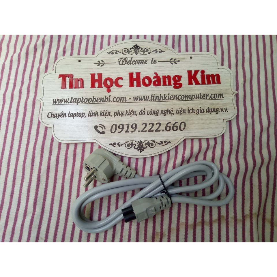 Dây nguồn tròn 3 chấu xịn dùng cho adapter sạc laptop