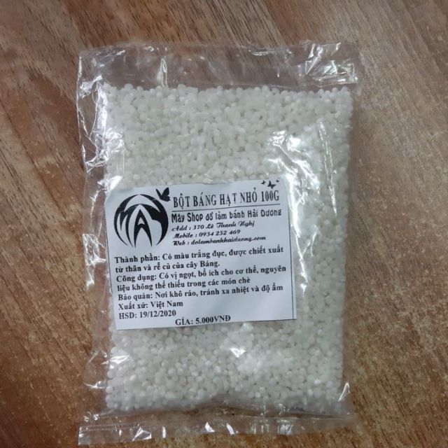 [Mã SKAMLTSM9 giảm 10% đơn 99K] Bột báng hạt nhỏ 100g