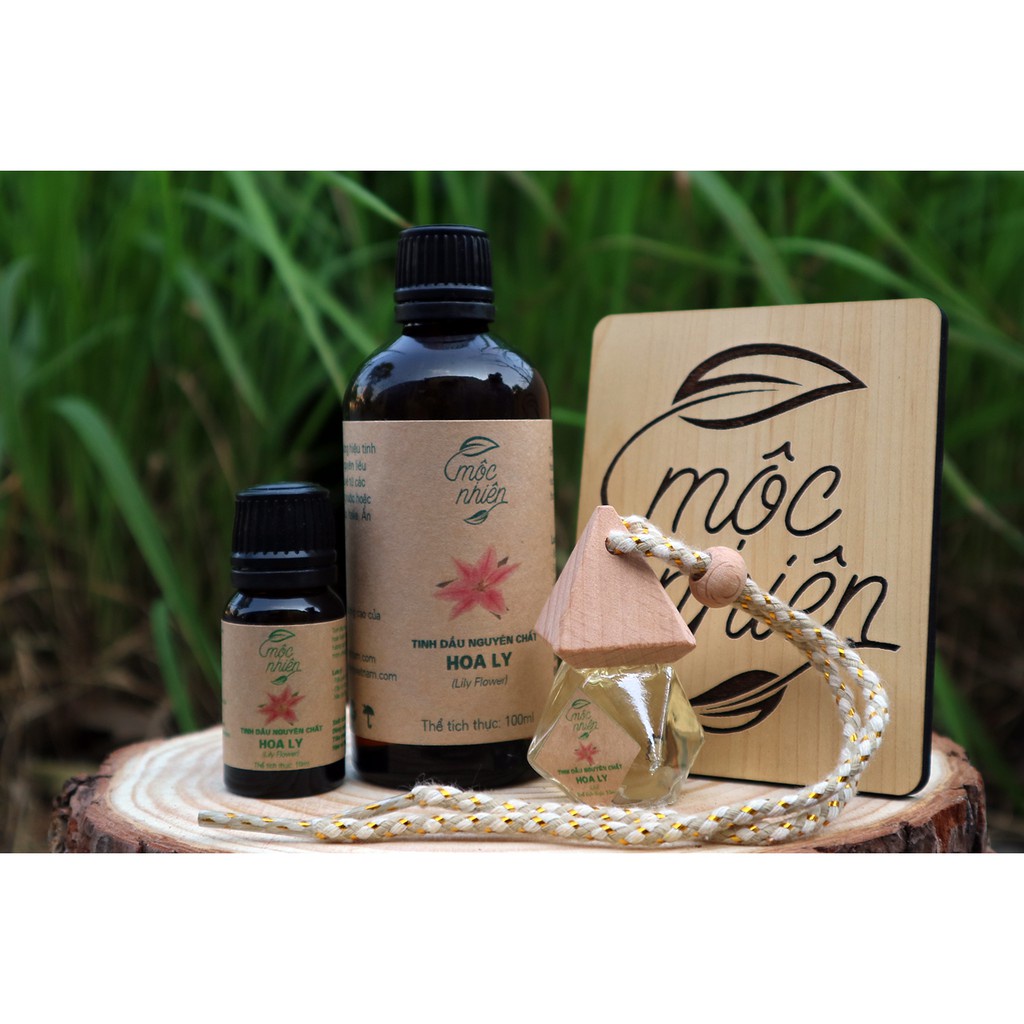 Tinh dầu Mộc Nhiên nguyên chất nhiều mùi 100ml, treo xe, kẹp điều hòa Tinh dầu Sả Chanh, Bạc Hà, tràm, quế