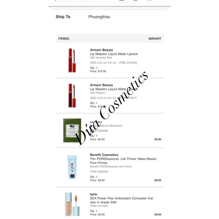 Son kem Armani Beauty Lip Maestro Liquid Lipstick