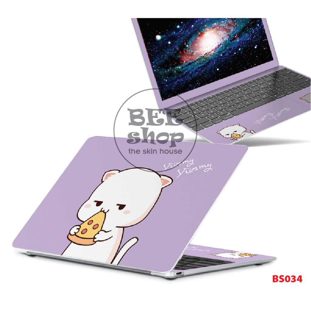 Skin laptop BEE SHOP mẫu CAT cho các dòng máy tính xách tay