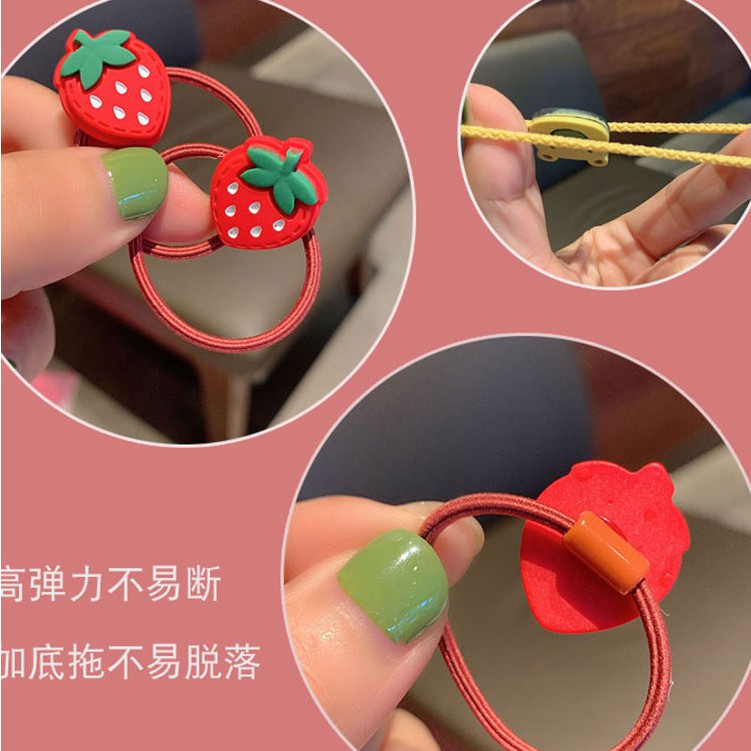 Set 10 Chun Buộc Tóc Hoạt Hình Cho Bé Yêu (đóng túi nilon)