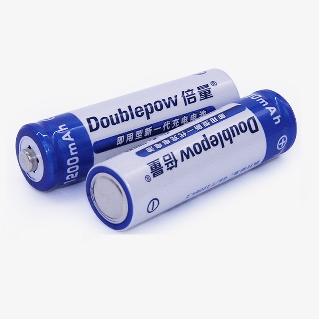 [Chính Hãng] Bộ 4 Viên Pin Tiểu Sạc AA 1200mAh Doublepow Cao Cấp