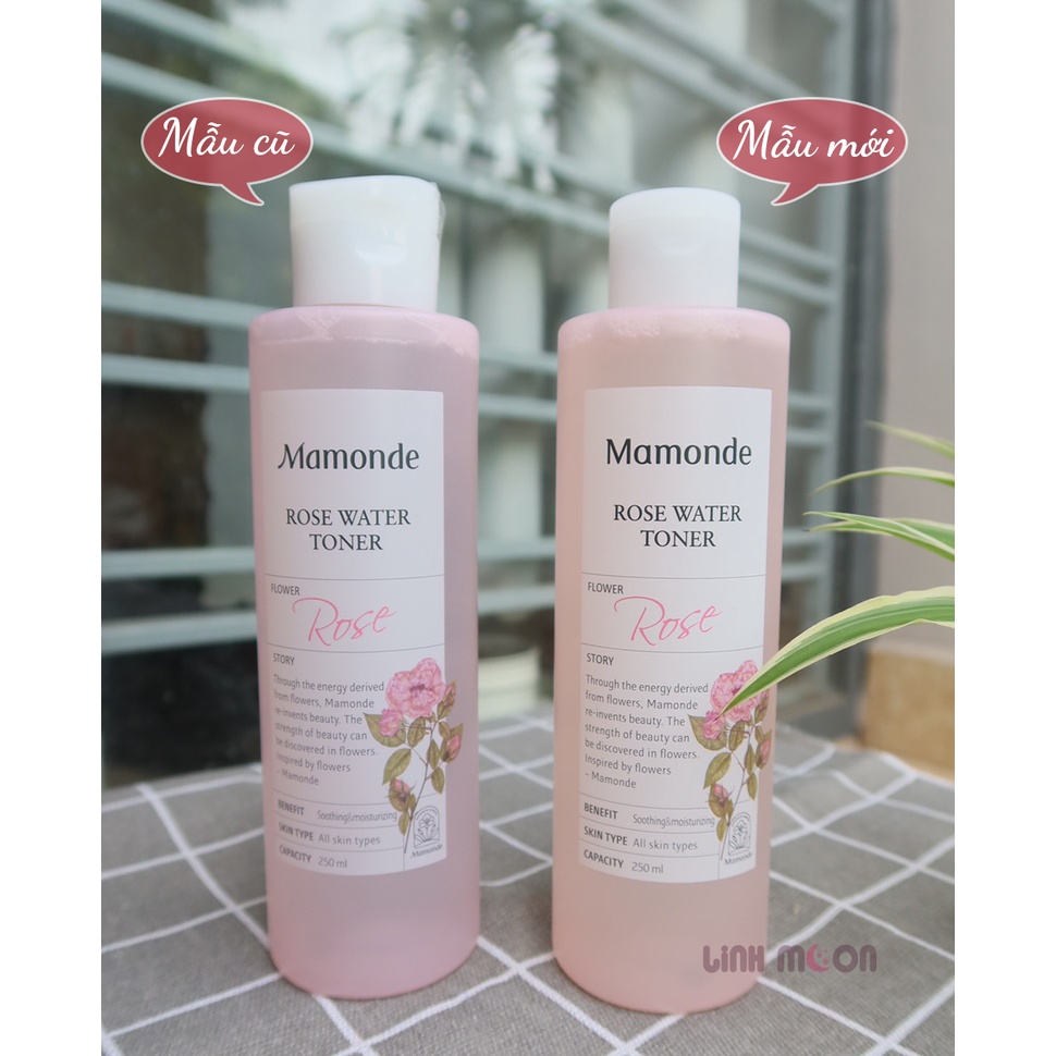 Nước hoa hồng Mamonde Toner 250ml - Cấp ẩm, kiềm dầu, se khít lỗ chân lông