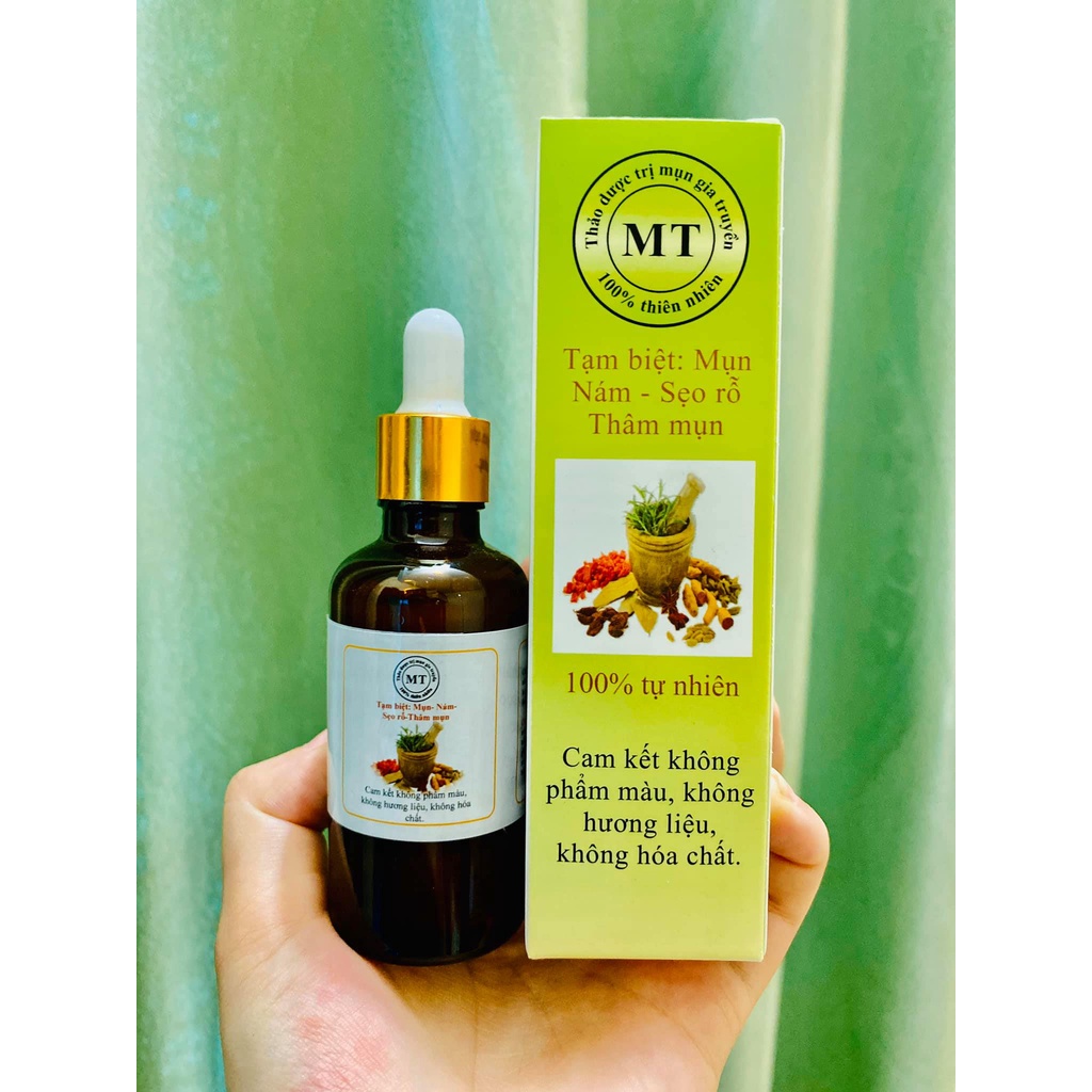 thảo dược mụn (100ml) sạch mụn thâm rỗ không tái lại