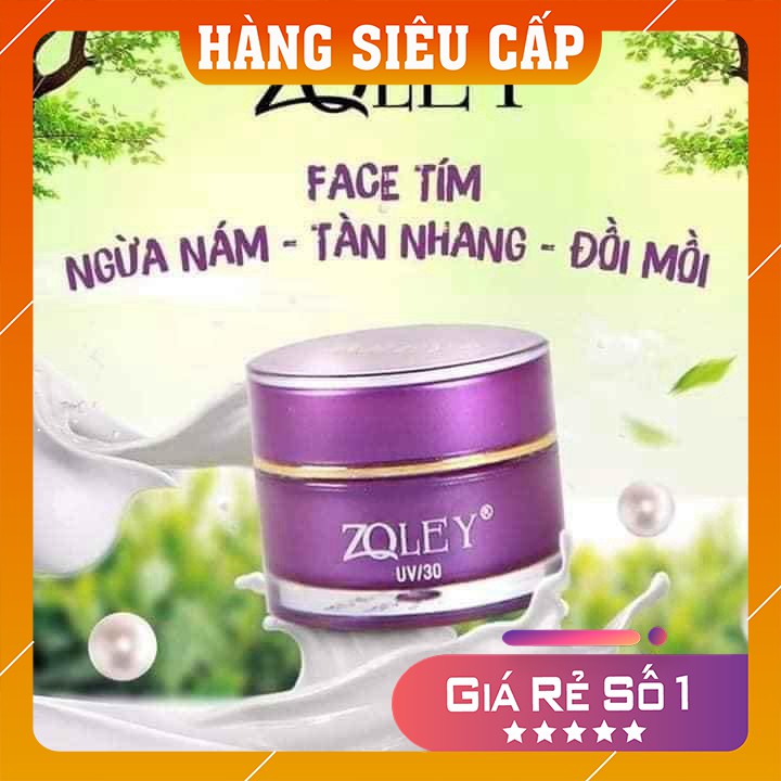 [Thanh lí xả kho] Kem Zoley Tím - Giảm Nám, Tàn Nhang, Giảm Nhăn Da Zoley Face (10Gram - 5Gram)