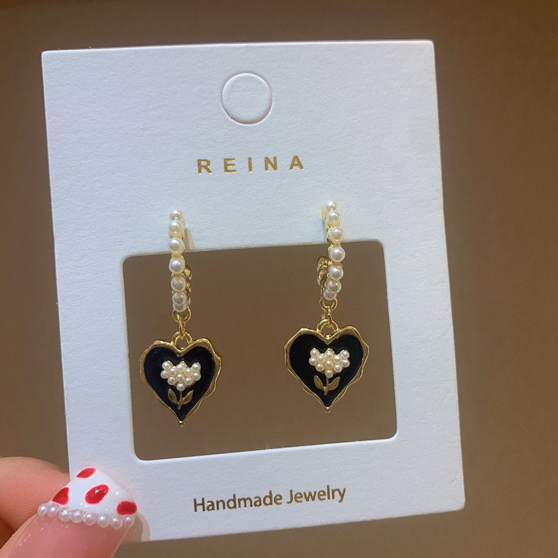 Bông Tai Mạ Bạc 925 Hình Hoa Tulip Đơn Giản Phong Cách Hàn Quốc 2022