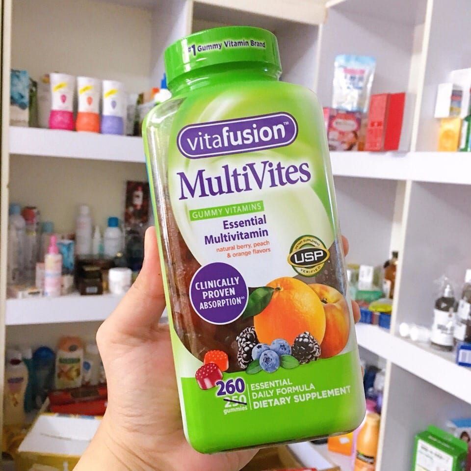 Kẹo Dẻo Bổ Sung Vitamin Vitafusion MultiVites Gummy Vitamins hộp 260 viên