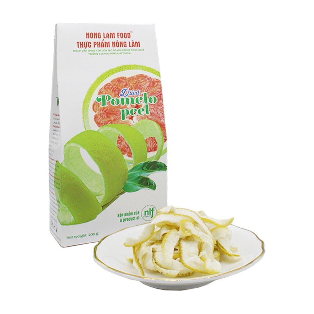 Vỏ Bưởi Sấy Dẻo Nông Lâm Food (Dried Pomelo Peel) - 100% Từ Thiên Nhiên