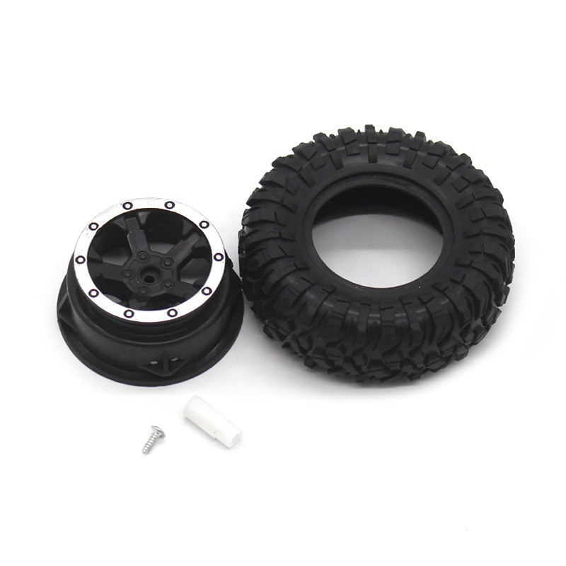 Bánh xe cao su mềm lỗ trục 3mm đường kính 78mm dành để chế tạo đồ chơi
