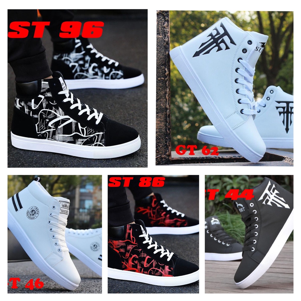Giày Nam Giá Rẻ - Giày Sneaker Nam Cổ Cao
