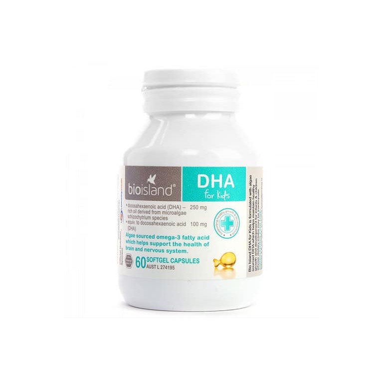 Viên uống bổ sung DHA cho bé Bio Island DHA của Úc- ĐỦ BILL