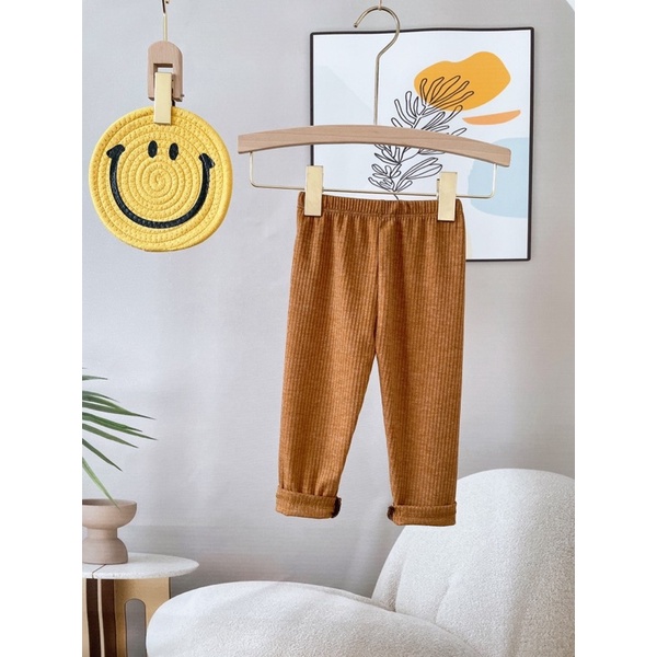 SET 5 QUẦN LEGGING DÀI CHO BÉ GÁI CHẤT COTTON TĂM DƯ XỊN