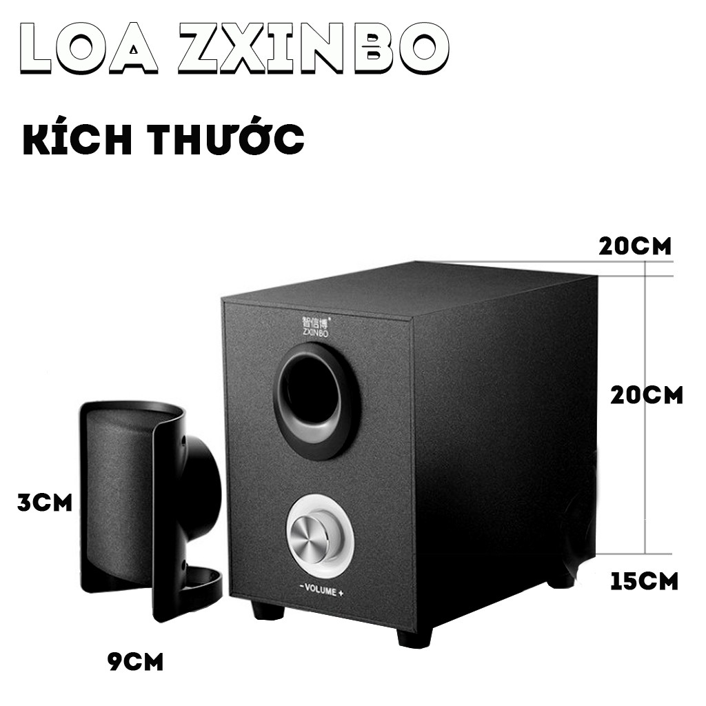 Loa vi tính kiêm Loa bluetooth 2.1 ZXINBO -dc2384