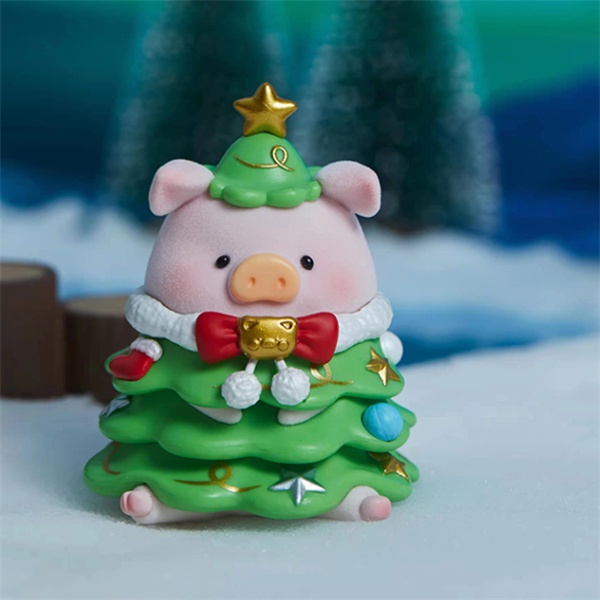 ★Hgtoys★Búp Bê Hình Chú Heo 52 Mắt Trang Trí Giáng Sinh