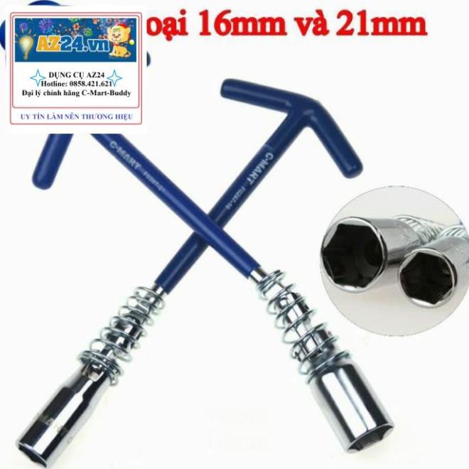 Tuýp tháo bugi xe máy C-Mart F0297-21 21mm RẺ HƠN HOÀN TIỀN (dungcucamtay1808)