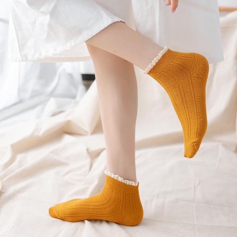 Vớ Tất Cổ Ngắn Bèo Xinh Xắn freesize thích hợp cho các bạn bánh bèo nữ tính MRSOCKS - VN002