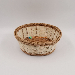 Bát mây oval đựng hoa quả