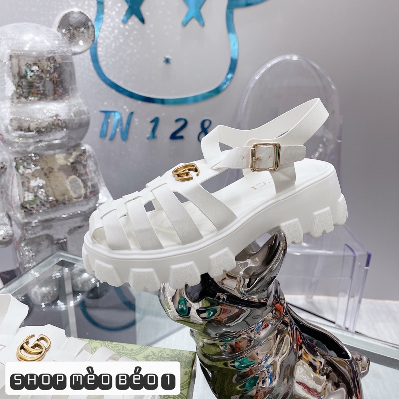 Sandal giọ gc tag đồng gót vuông fullbox