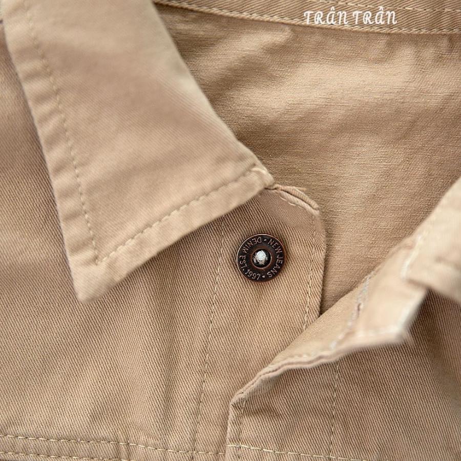 Áo kaki jean nữ-Hot trend bo chun crop siêu xinh Saigonmen