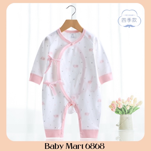 Body dài tay Bodysuit 100% cotton cho bé trai bé gái