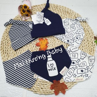 Set 3 yếm, 3 mũ momcare