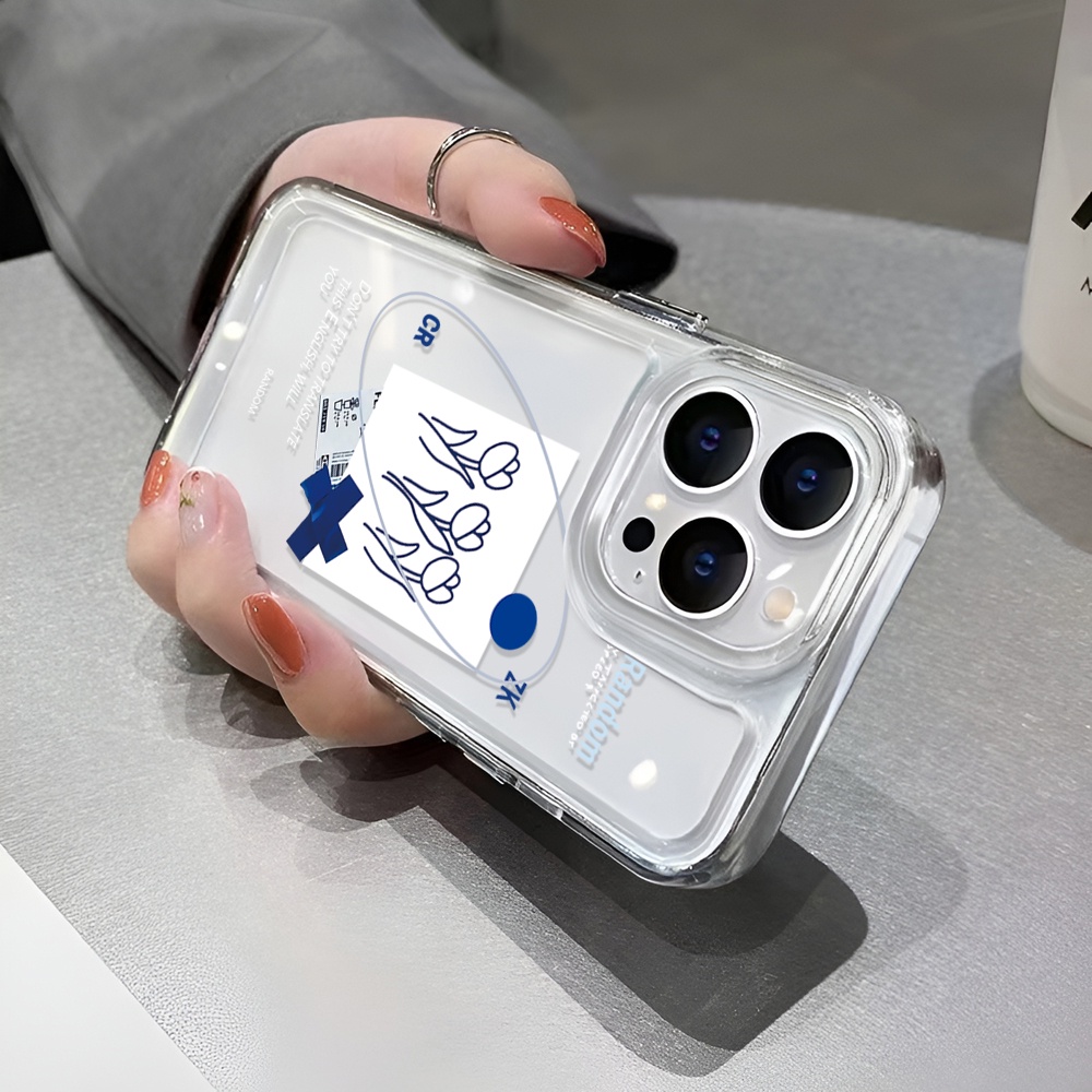 Ốp Điện Thoại Trong Suốt Hình Hoa Không Gian Cho iphone 14ProMax 14Plus 13 11 12 7Plus X XR