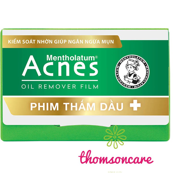 Giấy thấm dầu Acnes - Chính hãng từ Rohto - Kiểm soát nhờn, ngăn ngừa mụn, thông thoáng lỗ chân lông