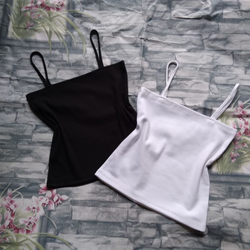 Áo croptop hai dây nữ dáng ôm, áo 2 dây nữ croptop đẹp vải cotton co dãn