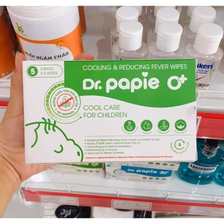 Khăn hạ sốt Dr.Papie cho bé