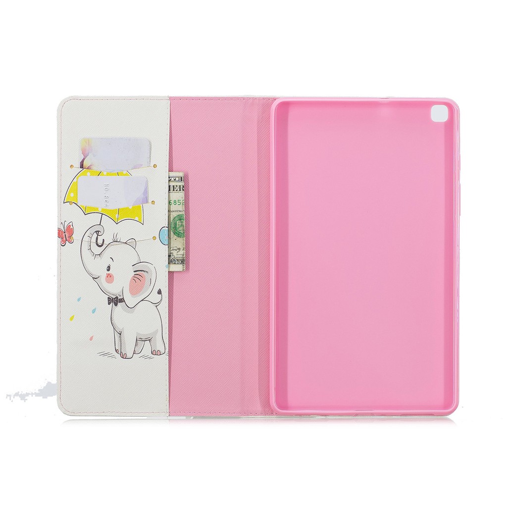 Bao Da Nắp Gập In Hình Dễ Thương Cho Samsung Galaxy Tab A 8 Inch 2019 P200 P205 Sm-P200