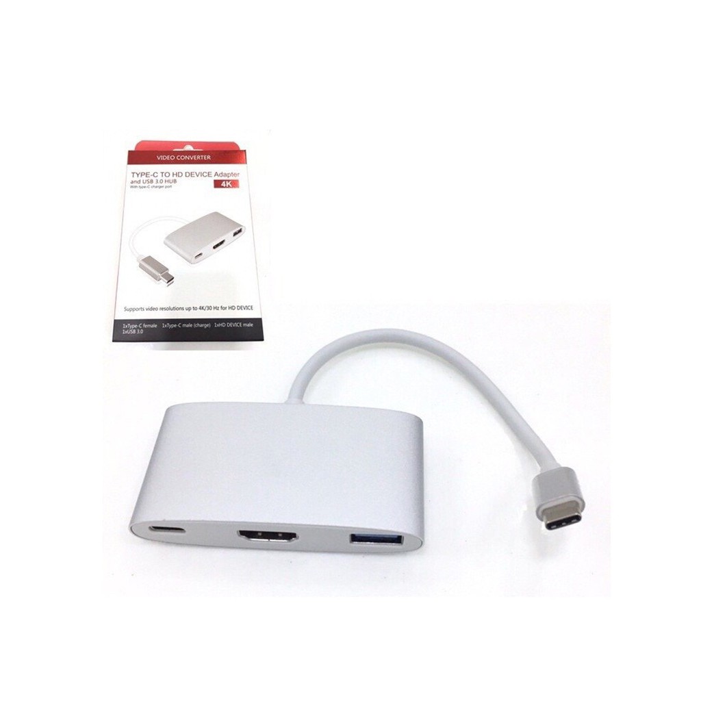 [FREESHIP 99K]_CÁP TYPE-C -> HDMI 4K + USB 3.0 (OT-9525)