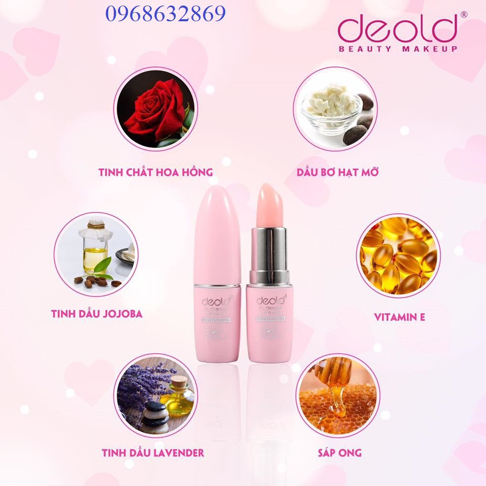 Son Dưỡng Môi Deold Thâm, Hồng Nhủ Hoa bà bầu Chính hãng Hà Lan