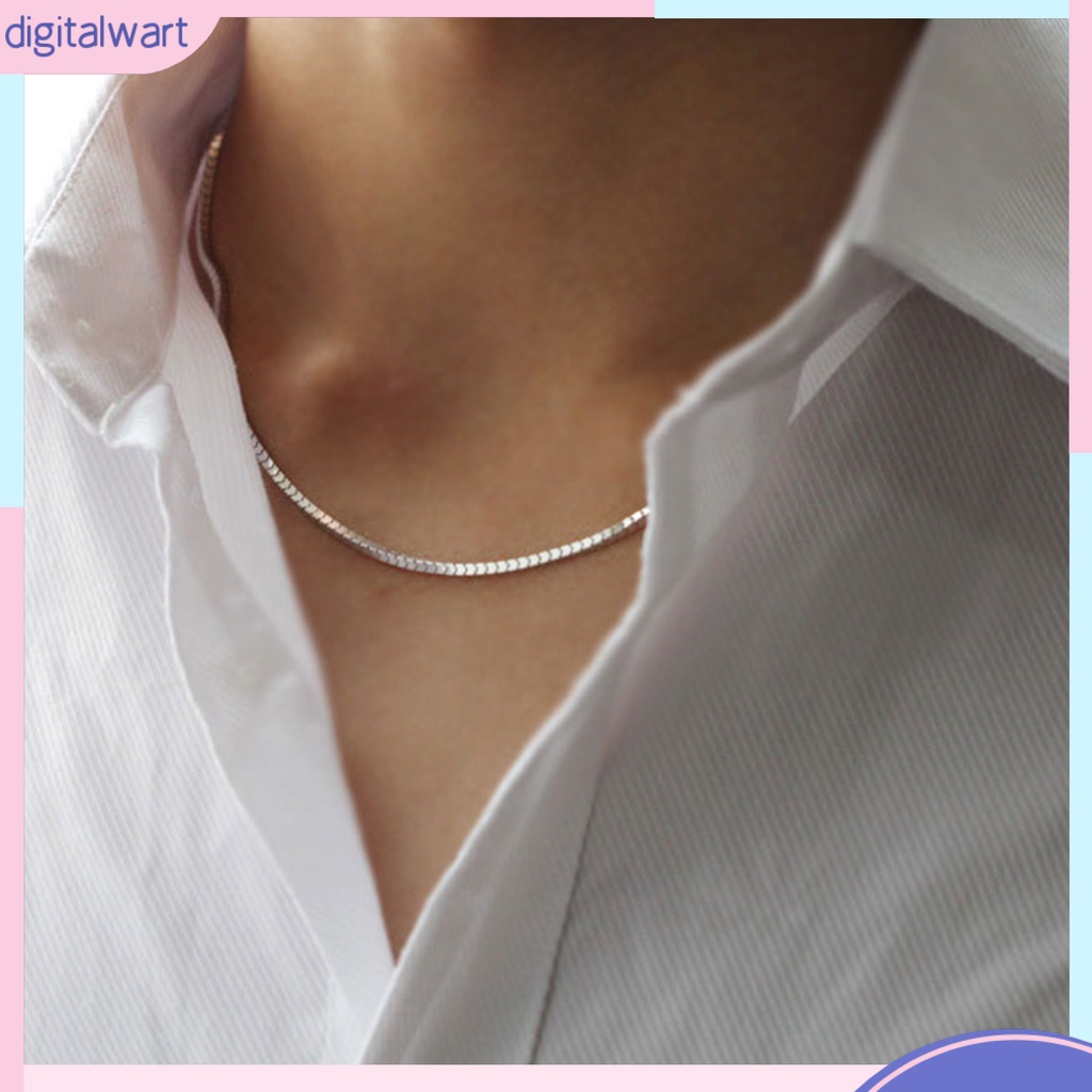 Vòng cổ bạc 925 thiết kế đơn giản có móc khóa sang trọng dành cho nữ