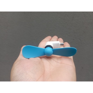 Quạt cắm điện thoại mini (chân micro)