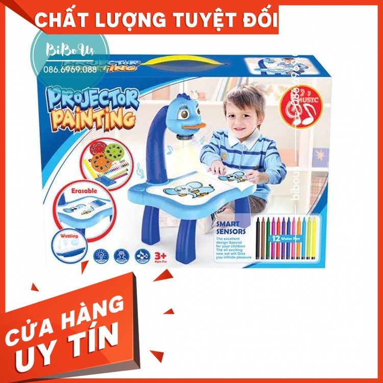 KHÔNG ƯNG HOÀN TIỀN 💥Tặng Ghép Hình 3D💥Bàn Vẽ Có Đèn Chiếu Sáng Thông Minh Có Nhạc Cho Bé