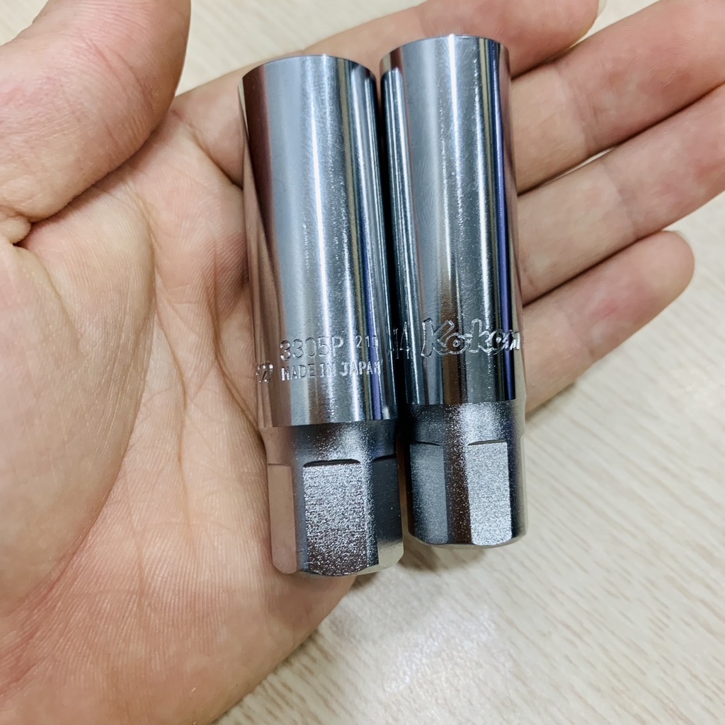 Tuýp khẩu mở Bugi có từ tính Koken nhật 3305P cỡ 14 và 16 - Made in japan
