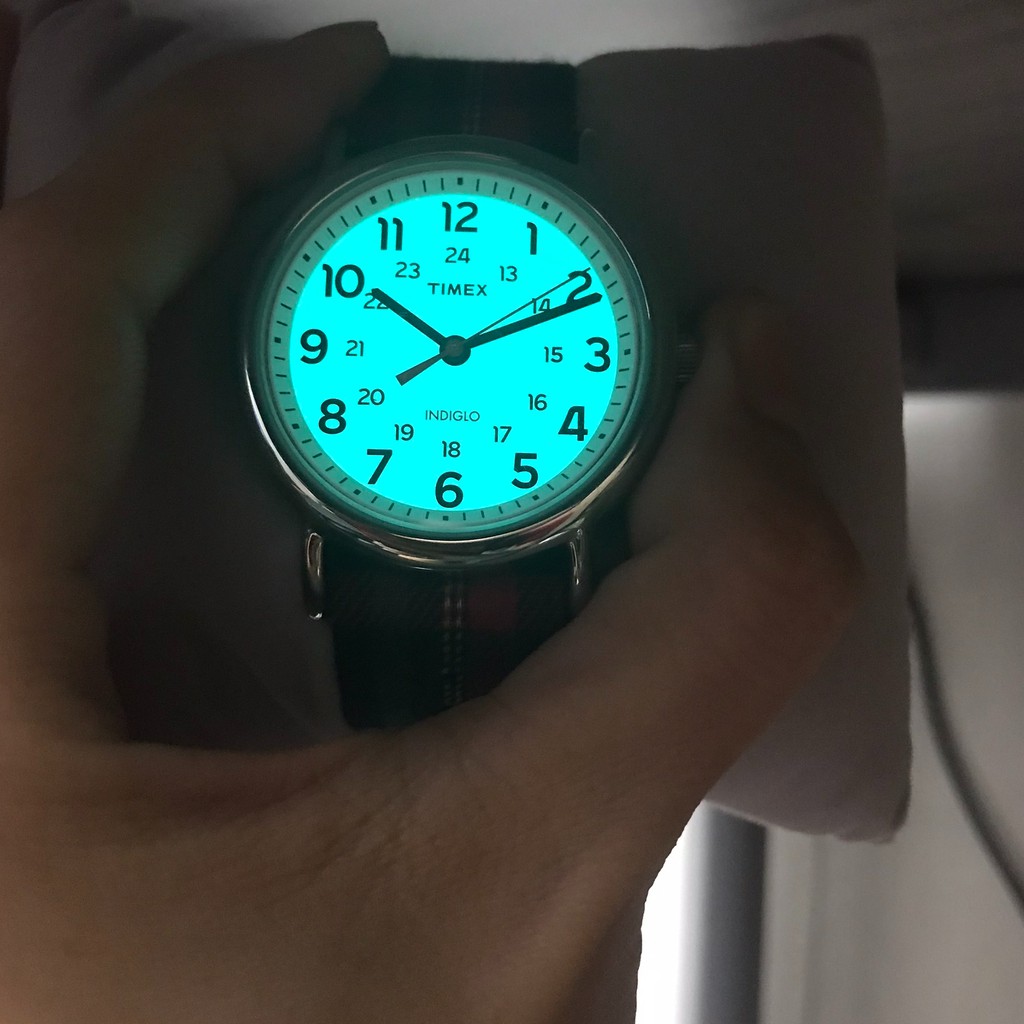 Đồng hồ Unisex Nam Nữ Timex Weekender - TW2R10900 Nhiều màu Dây Da Phối Vải - Chính Hãng