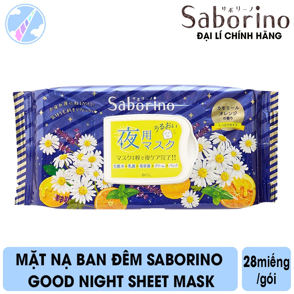 Mặt Nạ Ban Đêm Saborino Good Night Sheet Mask (Gói 28 Miếng)