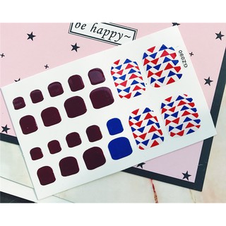 Miếng dán móng chân - Nail Wraps (22 miếng dán khô)