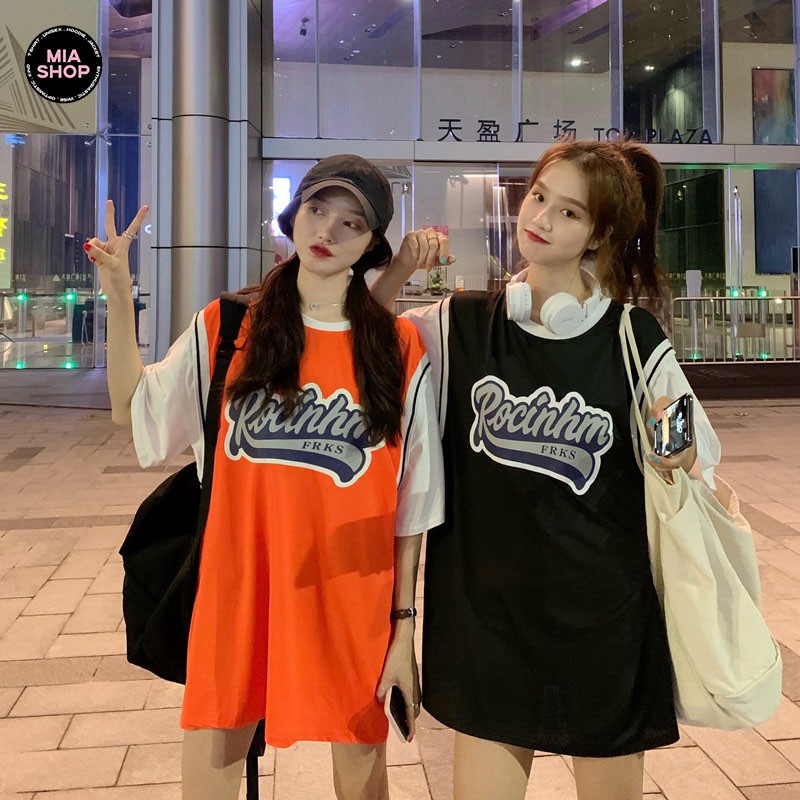 Áo thun tay lỡ MIA, Áo phông nữ form rộng dáng Unisex/Ulzzang, Phối bóng rổ mặc lẻ cặp nhóm hình ROCINHM