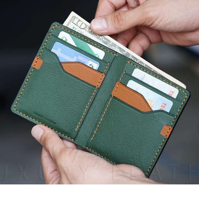 ví nam da epsom nhập khẩu thời trang công sở hoàn thiện thủ công có hộp và bảo hành 12 tháng