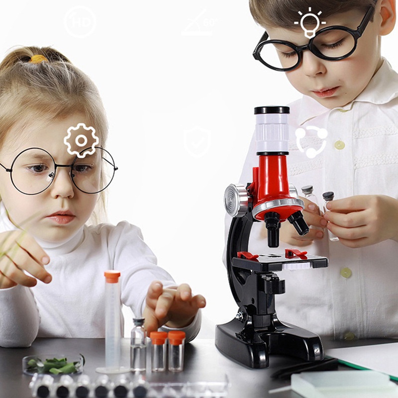 Bộ Đồ Chơi Kính Hiển Vi 1200 Lần Thí Nghiệm Khoa Học Giáo Dục Cho Bé