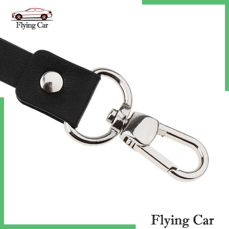 Dây Đeo Cổ Bằng Da PU Màu Đen Kèm Kẹp Kim Loại Cho Thẻ ID [Lzdjfmy2]