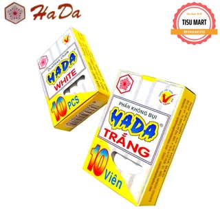 Phấn viết bảng Trắng / Màu - Phấn không bụi HADA (10 viên)